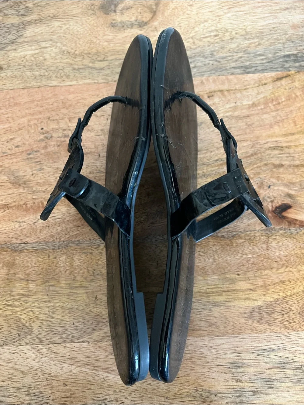 Tory Burch Miller Soft Women's Leather Memory Foam Slide Thong Sandals Size 10 M